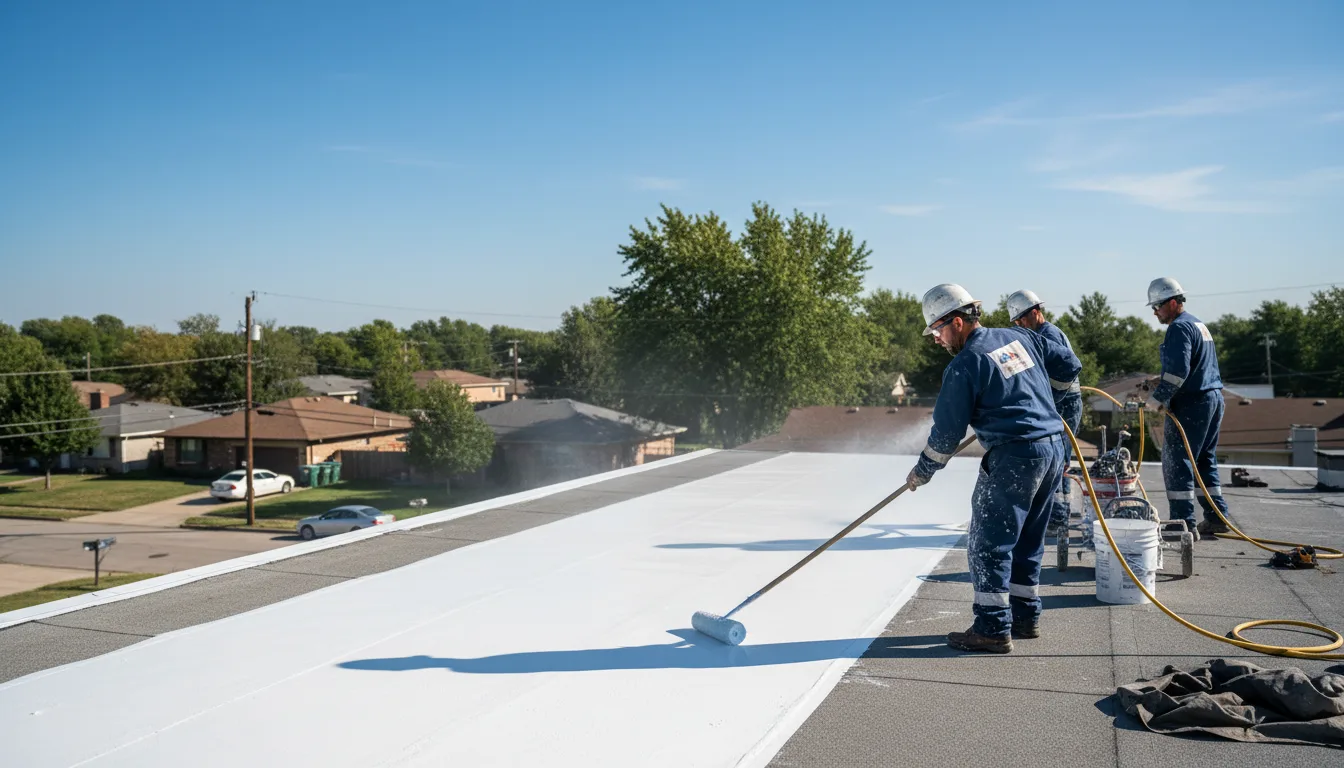 Commercial roof coating in Sandstone, MN near me